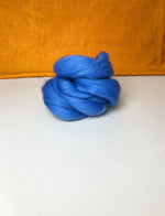 Chunky Merino Wolle Roving Wolle zum Filzen und Weben, azurblau