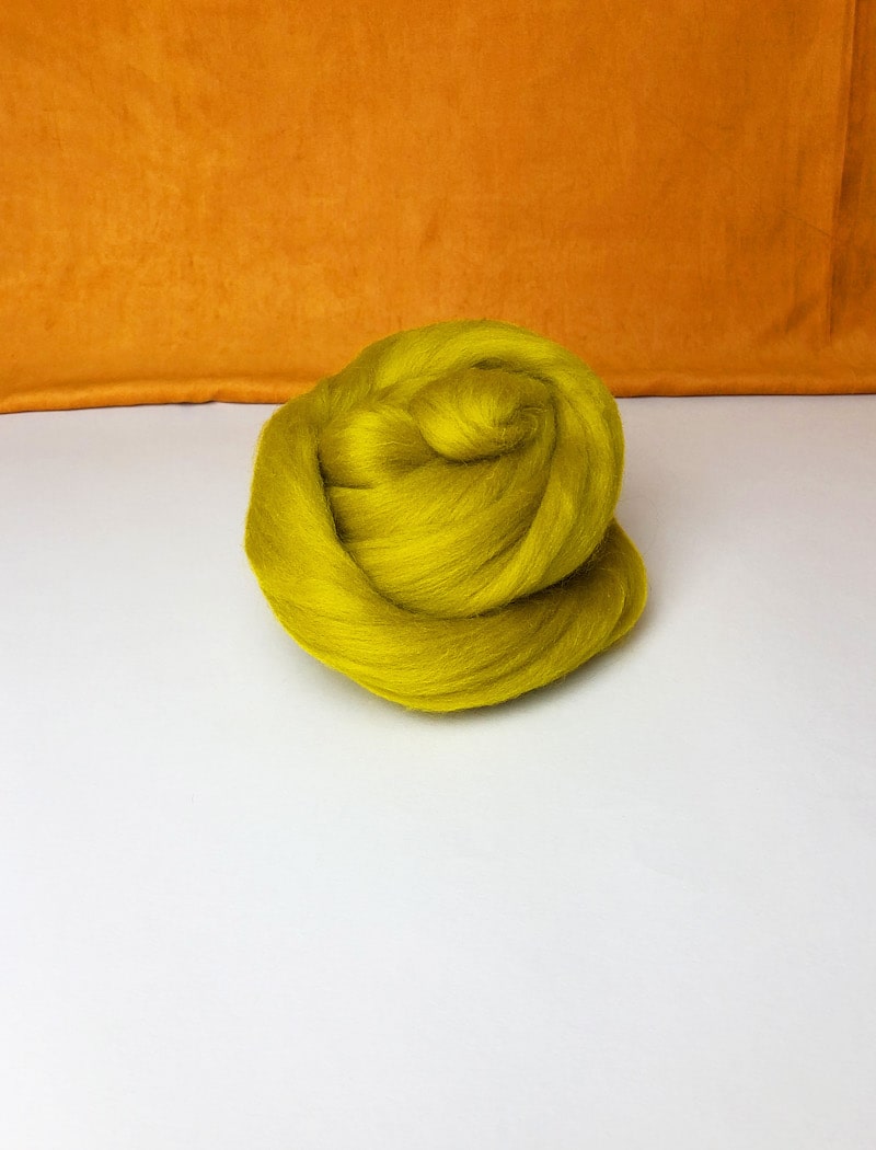 Chunky Merino Wolle Roving Wolle - Pistazie