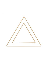 Metallring Dreieck in gold matt beschichtet