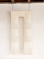 THE PORTAL opulent Macramé Wallhanging in natural white