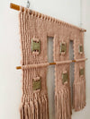 HORIZON Knotted Wallhanging with Ceramic Elements