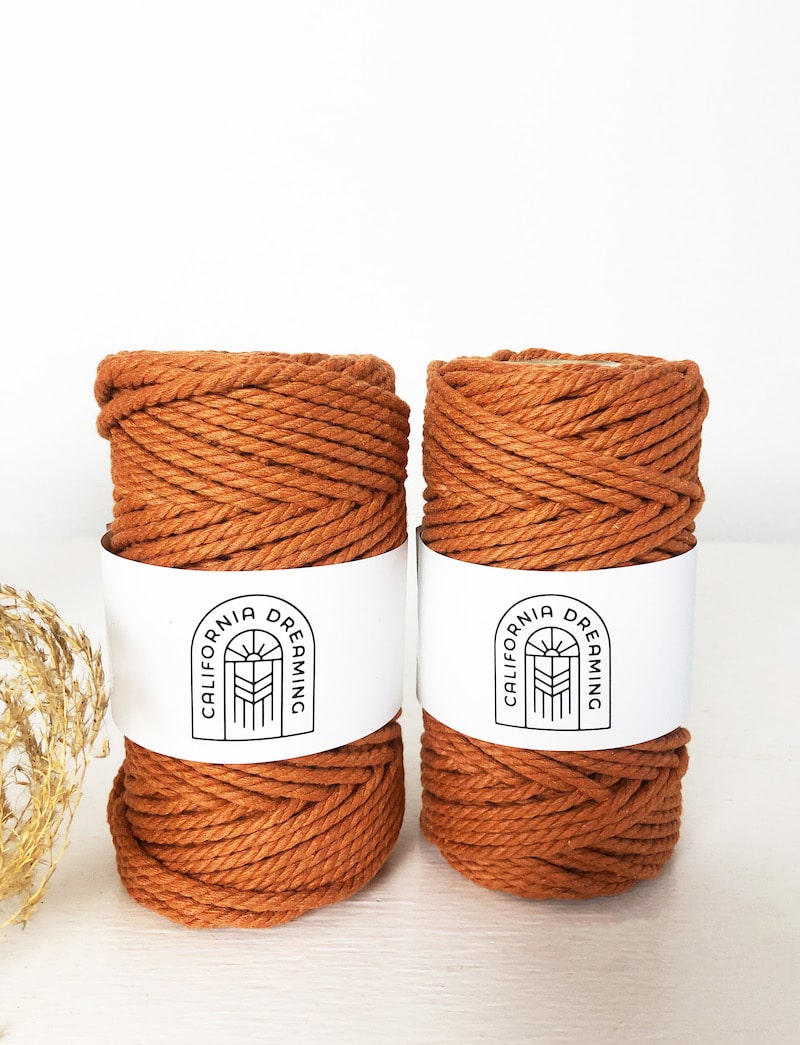 3mm Recycled Cotton Rope | twisted | 50m