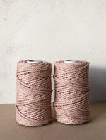 4mm Recycling Baumwollseil für Makramee und mehr | gedreht | 50m | blush pink