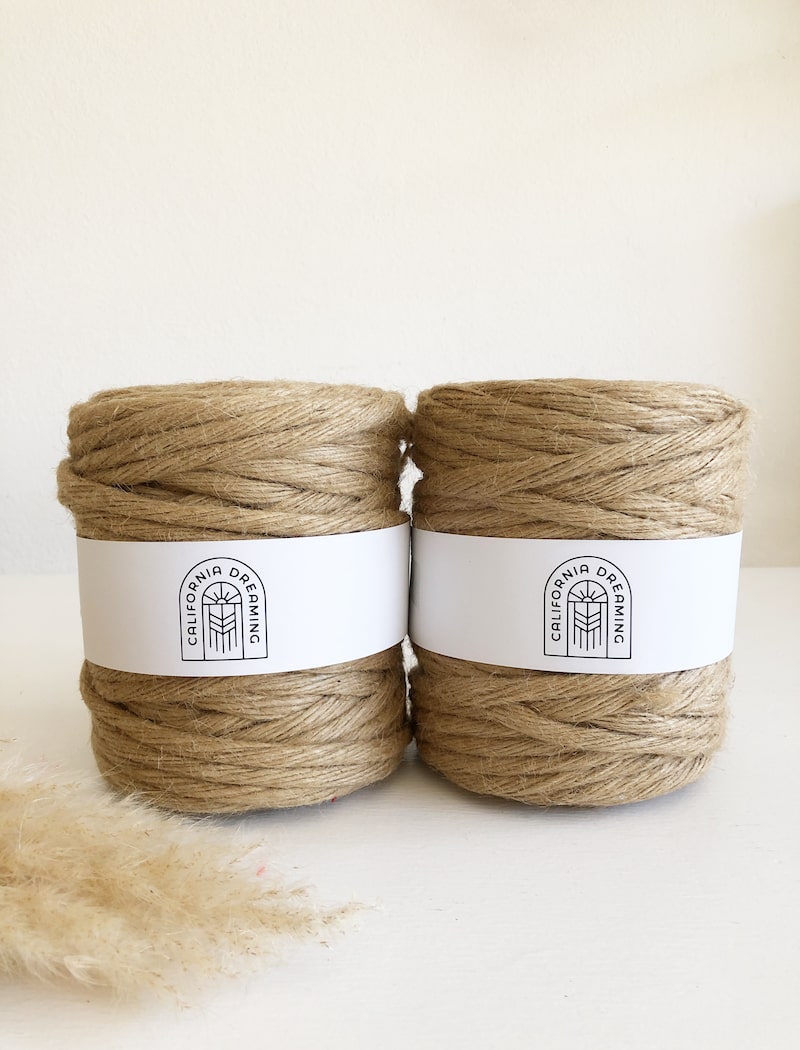 7mm Recycled Jute Rope single strand