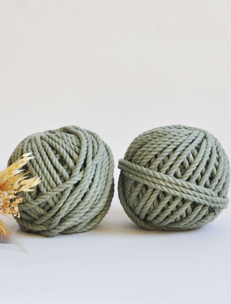 8mm Recycled Cotton Rope | twisted | 36m