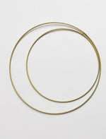 Round ring metal coated steel, gold matt coated