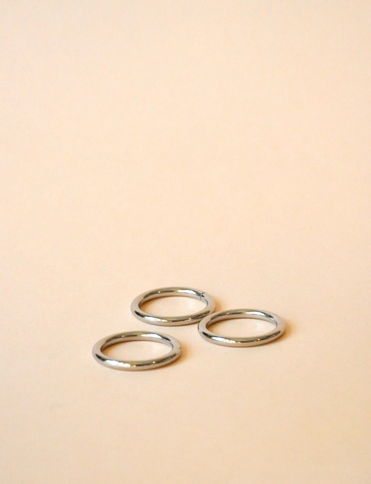 Silver Steel Rings