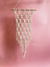 Makramee Wandhänger aus 5mm naturfarbenem gedrehtem Baumwollseil