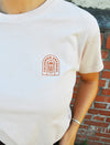 California Dreaming T-Shirt aus Bio Baumwolle - blush with braunem Logo
