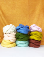 Chunky Merino Wolle Roving Wolle zum Filzen und Weben, diverse Farben
