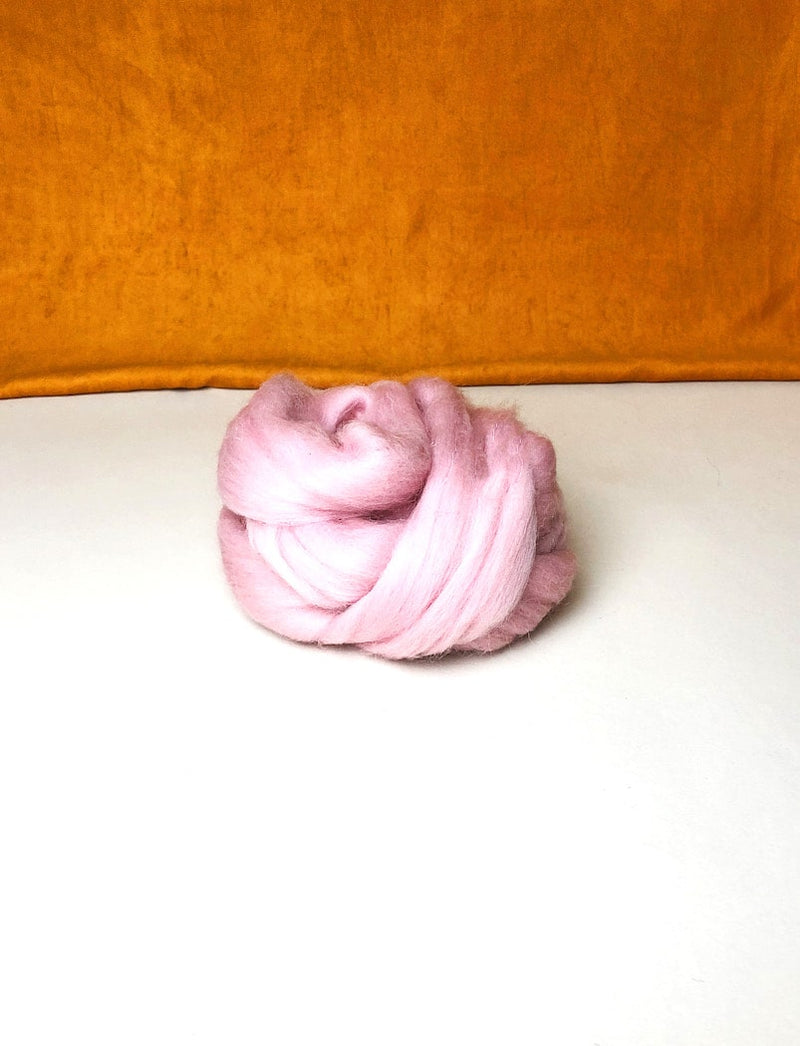 Chunky Merino Wolle Roving Wolle zum Filzen und Weben, dicke Wolle in rosa