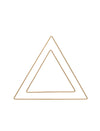Metallring Dreieck in gold matt beschichtet