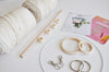 DIY macrame starter kit with instructions and accessories for Plant Hanger, Wall Hangings and more
