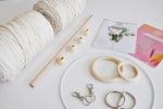 DIY macrame starter kit with instructions and accessories for Plant Hanger, Wall Hangings and more